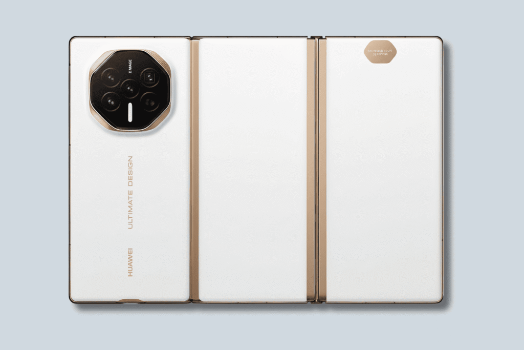 Huawei Mate XT 2 se ve elegante en color Blanco Perla