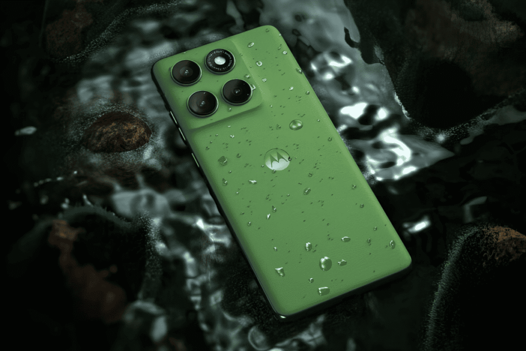 La protección IP68 del Moto Edge 60 Pro le protege de inclemencia como el agua y el polvo