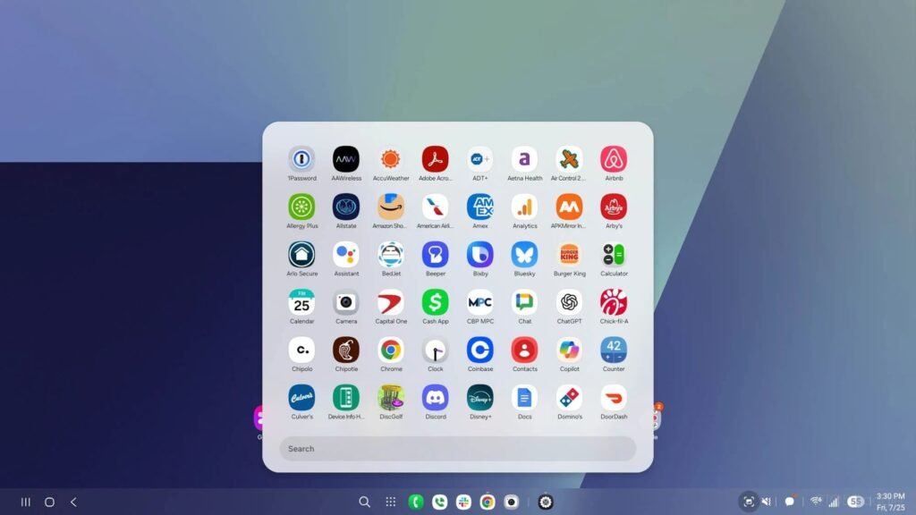 Samsung DeX se renueva Menú de Inicio One UI 8