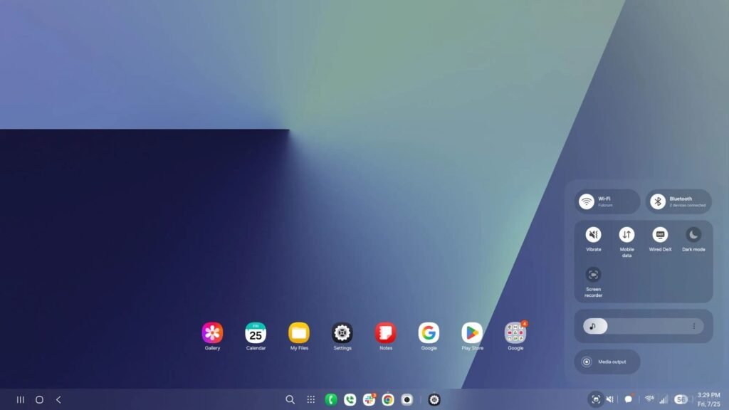 Samsung DeX se renueva Menú de Notificaciones One UI 8